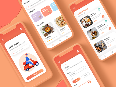 Redesign concept of Takeaway animation app clean clean app clean design food food app food delivery mobile popular template trend 2019 trending ui ux