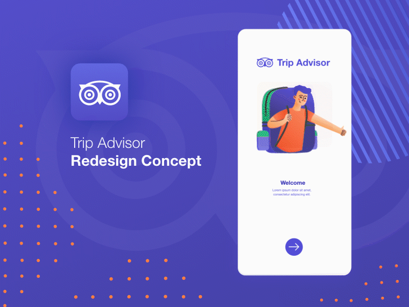 TripAdvisor Redesign Concept adobe xd app clean concept dashboad good design illustration interaction design new popular trend trend 2019 trend 2020 tripadvisor ui ux vector xcreative