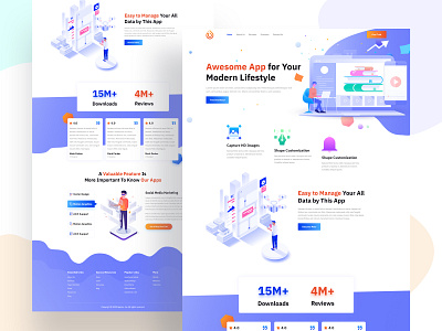 App Landing Page design agency app design app landing page app ui branding creativepeoples debut shot design illustration landign page minimal mobile ui ui