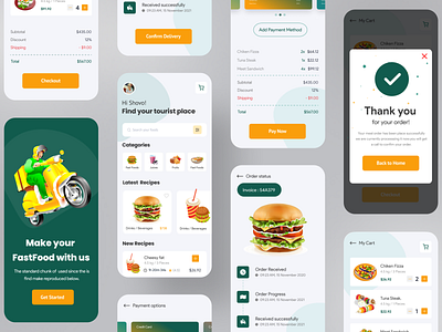 Food Delivery App Ui by CreativePeoples on Dribbble