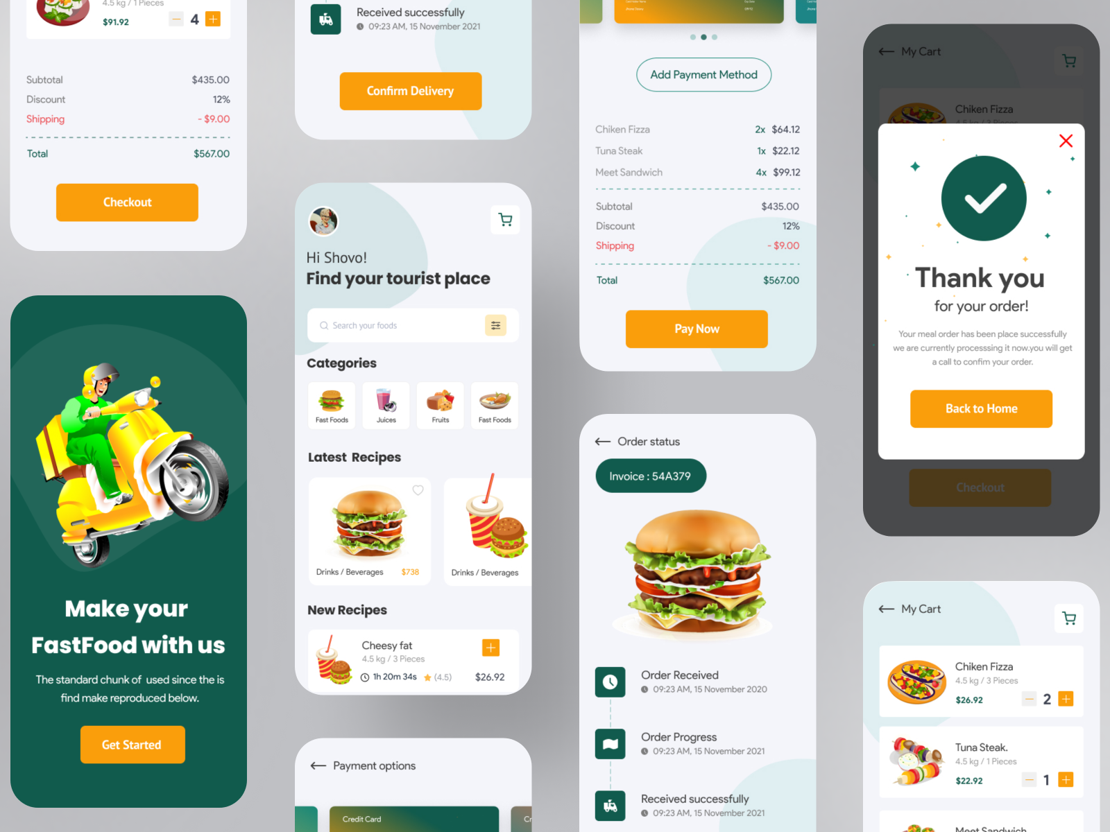 20 Examples Of Food Delivery App Ui For Inspiration Smashfreakz ...