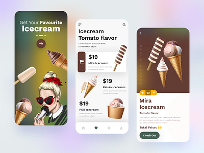 Ice Cream Shop UI