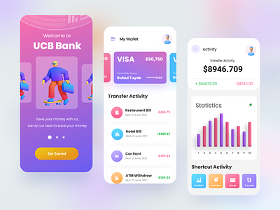Mobile Banking App Ui