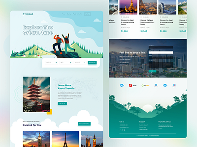 Travel Website Home Page Exploration