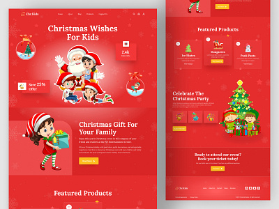 Christmas Gifts For Kids Landing Page