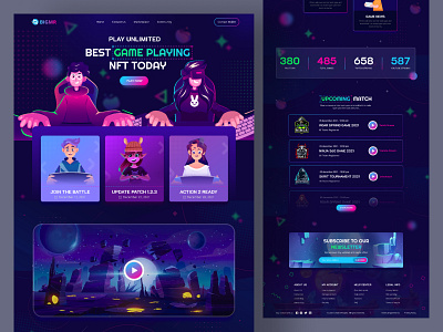 Expensive Neon NFT Art Gallery Landing Page by CreativePeoples on Dribbble