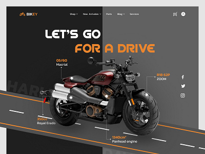 Harley Davidson Website Concept