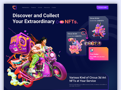 NFT Marketplace Website bitcoin buy cpdesign creativepeoples crypto crypto art cryptocurrency ethereum landign page nft art nft marketplace nft revelations nfts purchase sell token token art trending virtual coin web design