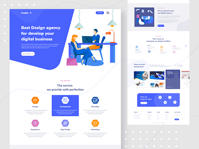 Creative X Agency Landing page