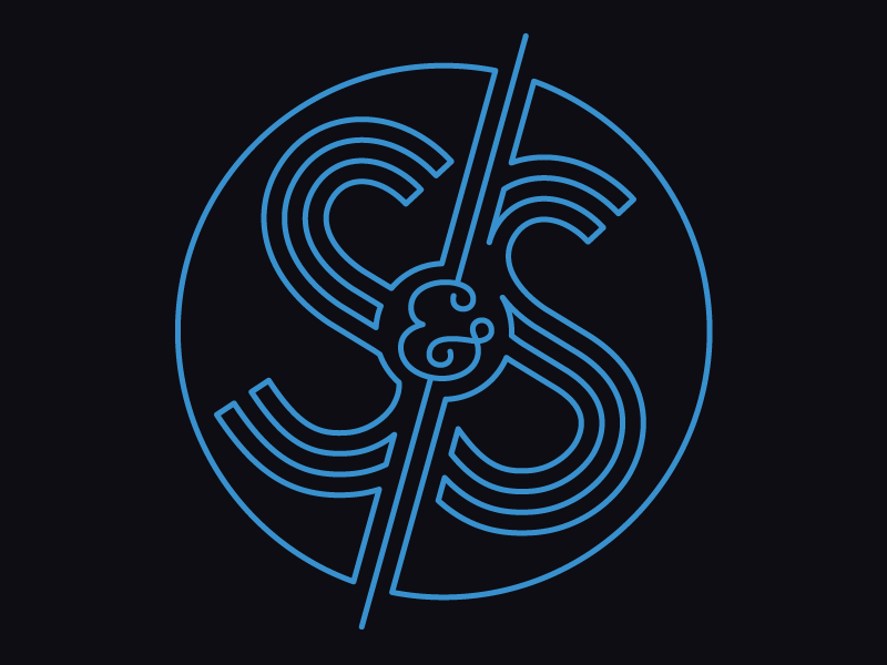S&S Seal seal monogram wedding s letters lines