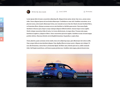 Inner blog layout mockup blog function layout minimal modern photography simple type ui ux vw web