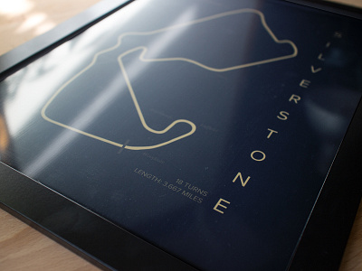 Silverstone Raceway Print framed minimal motorsport photography print race racetrack raceway silverstone