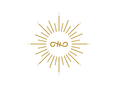 Hello Beautiful beautiful burst gold hello logo logomark minimal