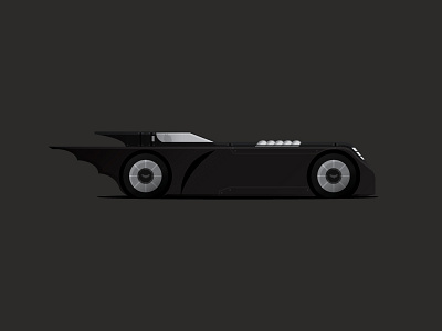 Batmobile batman batmobile dark dc gradient illustration knight shadow universe