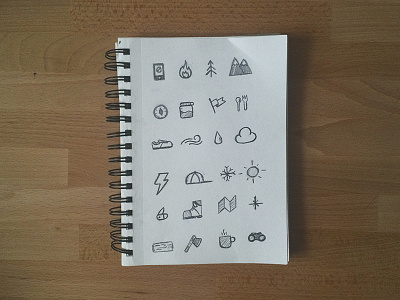 Outdoor element doodles