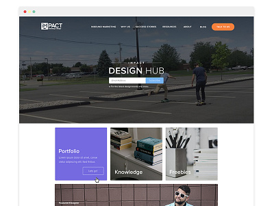 Design Hub content creative form hub subscribe ui ux webdesign