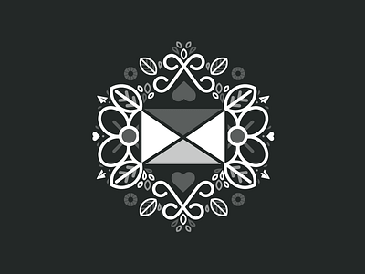 Flourishing email (WIP) balance email envelope floral flower leaf patter send symmetry