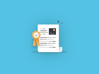 The Top 10 Email Design + Marketing Blog Posts of 2015 award blog depth design email flat icon illustration marketing post ribbon