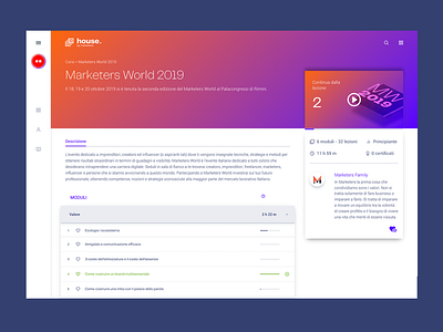 Marketers House - Course details page