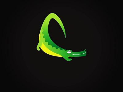 A friendly Crocodile art branding design icon illustration illustrator logo ui vector web