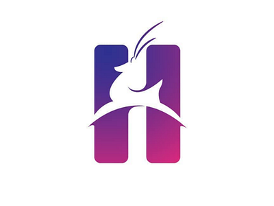 Deericorn brand logo design art