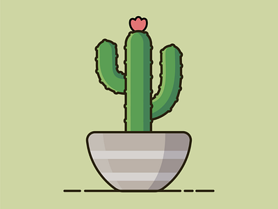 Aloe you❤ aloevera plant flat illustration