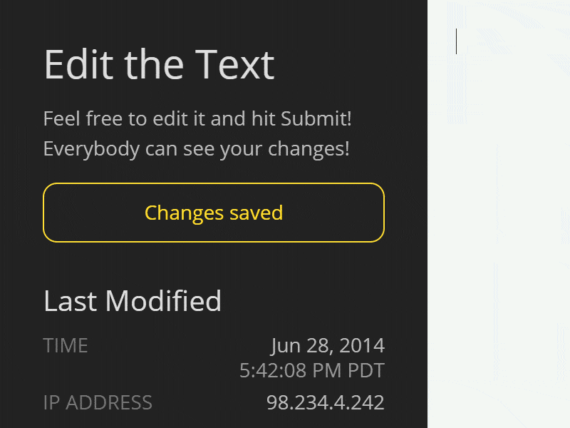 Edit the Text submit button animation button form submit ui ux web yellow