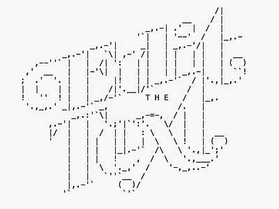 Edit the Text logo ascii ascii art lettering logo logotype serif