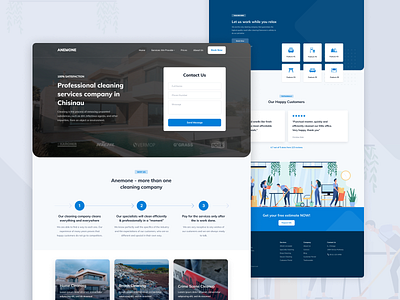 Anemone - Cleaning Service Landing Page
