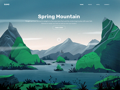 Mountain Background Illustration