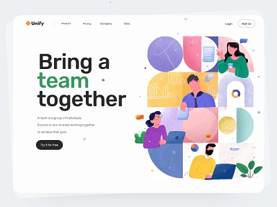 Successful and happy remote collaboration business teamwork brainstorm brief business teamwork character delicate flat friendly fun landing landing page leadership partnership pattern shape success teammates teamwork vector vector web