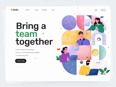 Successful and happy remote collaboration business teamwork brainstorm brief business teamwork character delicate flat friendly fun landing landing page leadership partnership pattern shape success teammates teamwork vector vector web