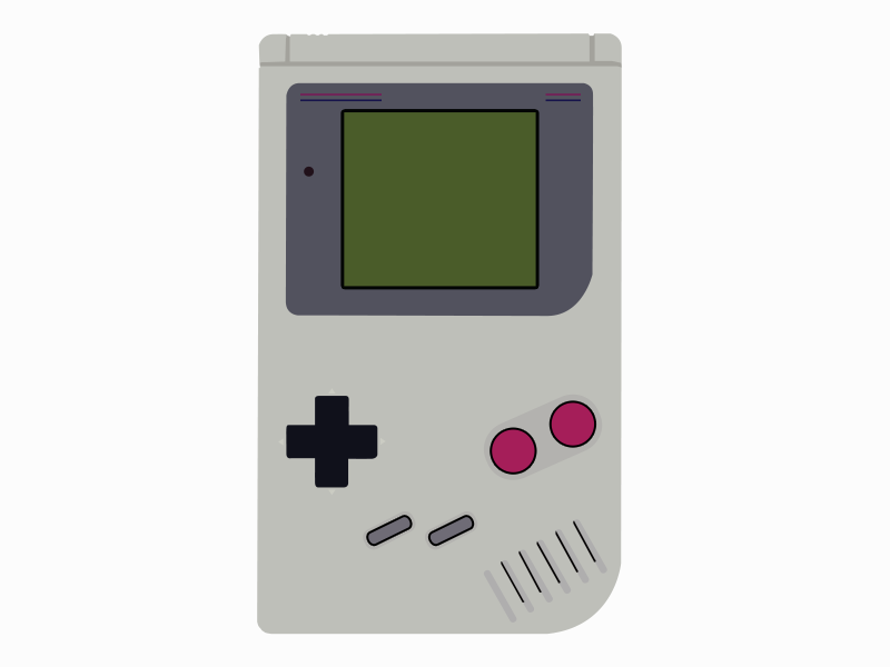 Design Game Boy | flat design game boy illustration by lauren williams Design Game Boy | flat design game boy illustration by lauren williams