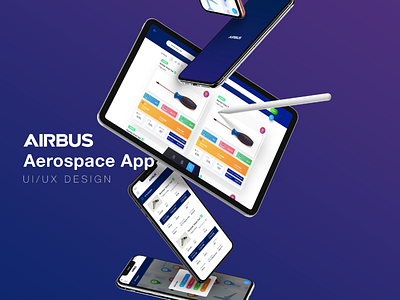 Airbus Aerospace App - UI/UX Design app application design enterprise graphic design industrial software ui ui design uiux user interface ux web design webapp