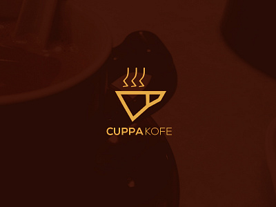 CuppaKofe Logo Design app branding brown cafe coffee cup design icon illustration illustrator logo vector
