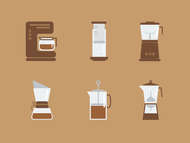 Flat Brew Tools by Sambruce Joseph on Dribbble