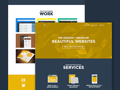 Samzkingdom Website clean design flat gray minimal portfolio responsive simple ui web website yellow