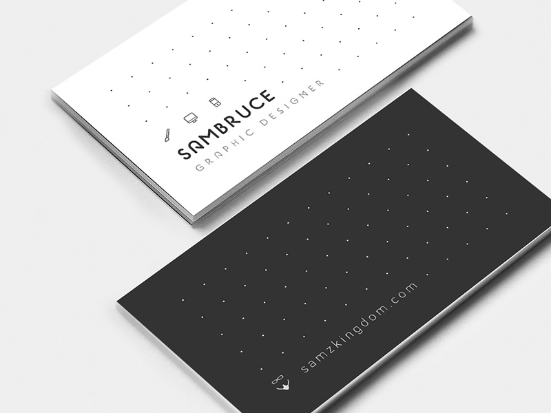 Dotts | Business Card Design simple design branding print icons clean sexy elegant businesscard white black minimal