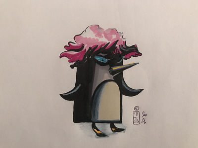 Penguin sketch