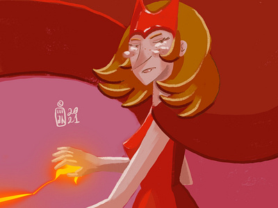 Scarlet witch character design