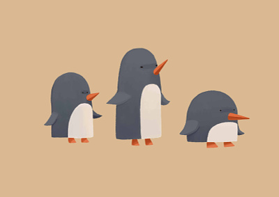 Character Design Penguin characterdesign illustration illustrator pocreate