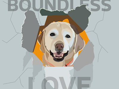 Boundless Love by Dog creative art creative illustration cute cute animal dog dog art dog illustration dogs illustration illustration art illustration design illustrations inspiration love pet puppies puppy sketch