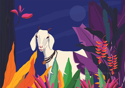 Mr. Naughty Goat - Character Illustration art beauty character illustration creative art creative illustration design digital art goat illustration naughty goat vector drawing