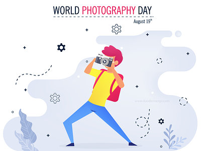 World Photographic Day - DoodleMango art creative art creative illustration design digital art illustration photographic photos self portrait selfies
