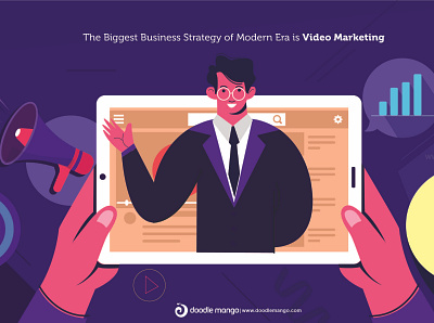 Video Marketing - Business Strategy animation art creative art creative illustration digital art illustration marketing video marketing