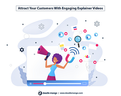 Attract Your Customers With Engaging Explainer Videos animation animation 2d art beauty creative art creative illustration design digital art explainer video graphic animation illustration