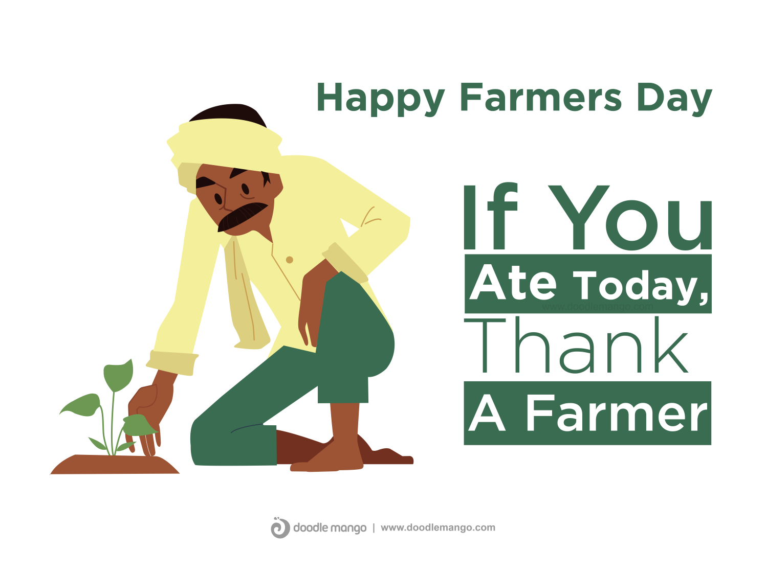 Happy National Farmer's Day by Doodle Mango on Dribbble