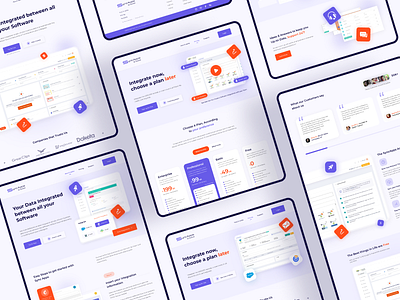 SaaS Website Design (iPaaS) design ui ux