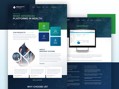 Innovest Web Design ui ui ux ui design wealth wealth management web web design webdesign website website concept website design
