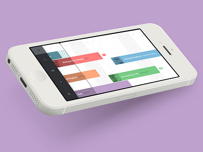 Tymeline iPhone Application Concept app dashboard gui iphone mobile projectmanagement tool ui ux webapp